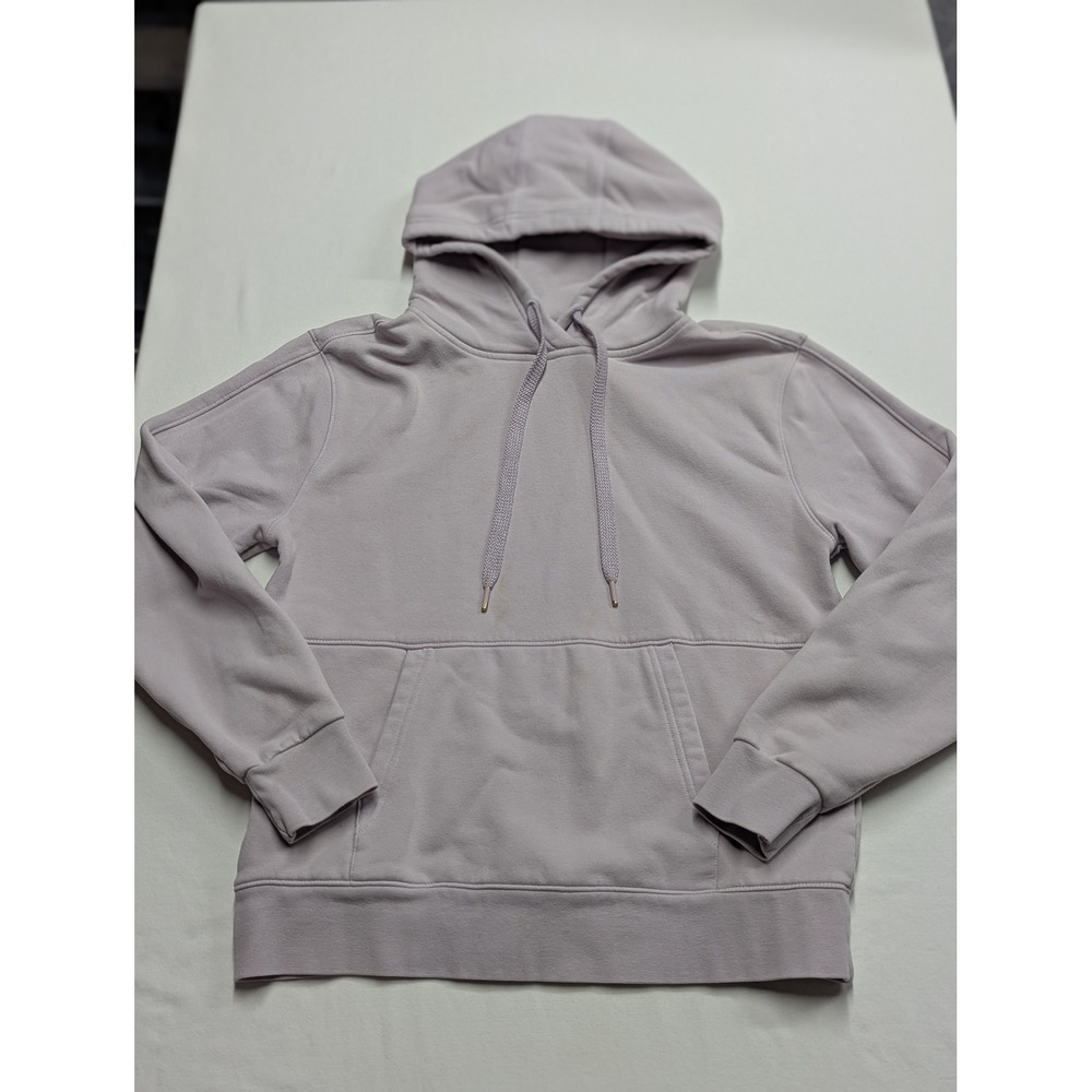 Athleta Womens Lavender Purple Fleece Pullover Hoodie Sweatshirt XS TP